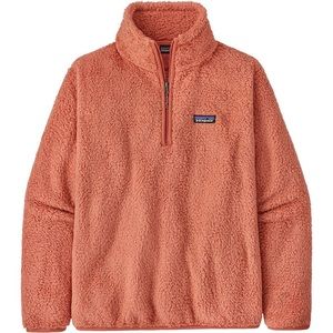 PATAGONIA LOS GATOS 1/4-ZIP FLEECE PULLOVER size XL IN COLOR coral